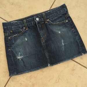 Citizens Of Humanity Denim Mini Skirt Brigitte - Size 27